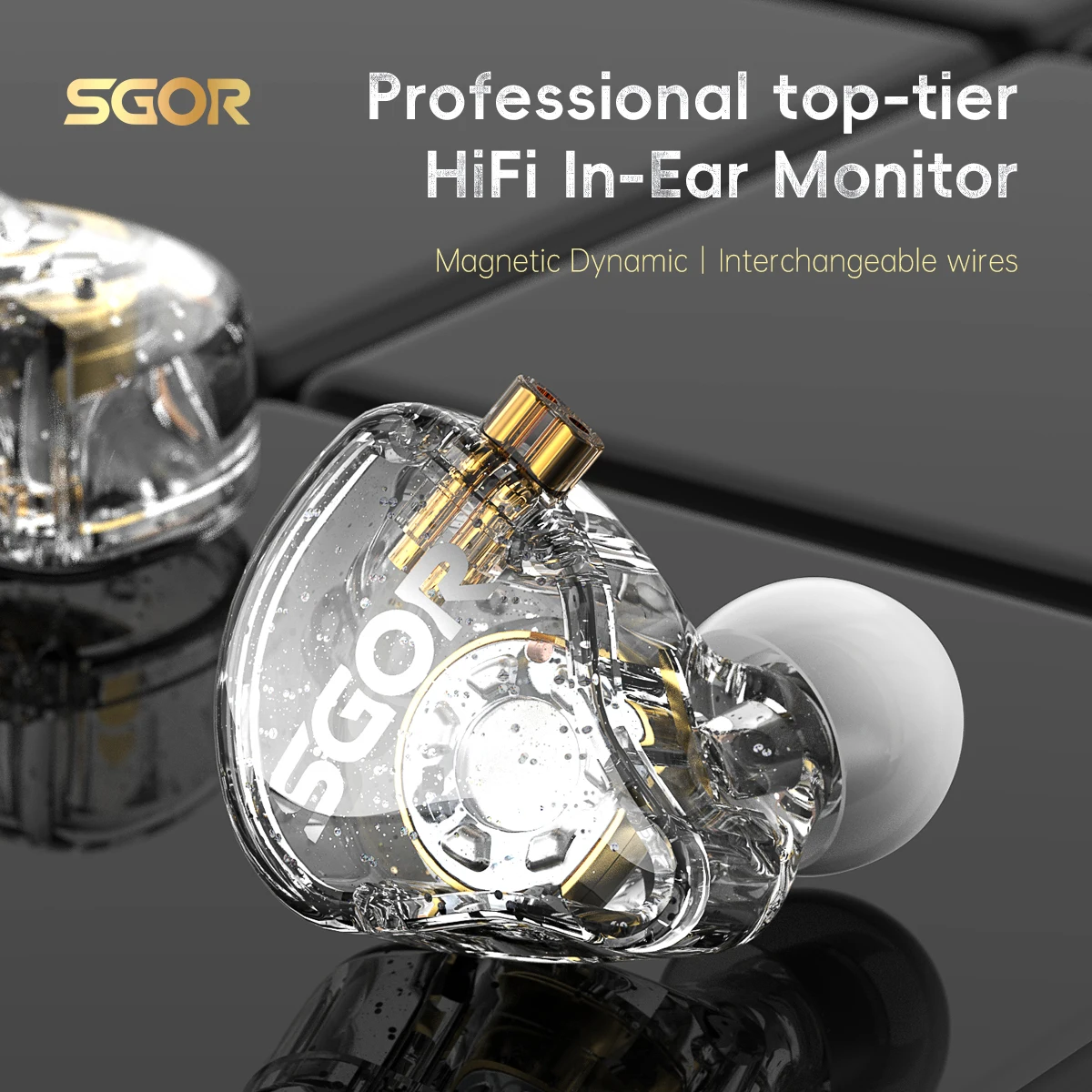 Wired Earphone Lightning - Fones de Ouvido Dinâmicos SGOR SG01