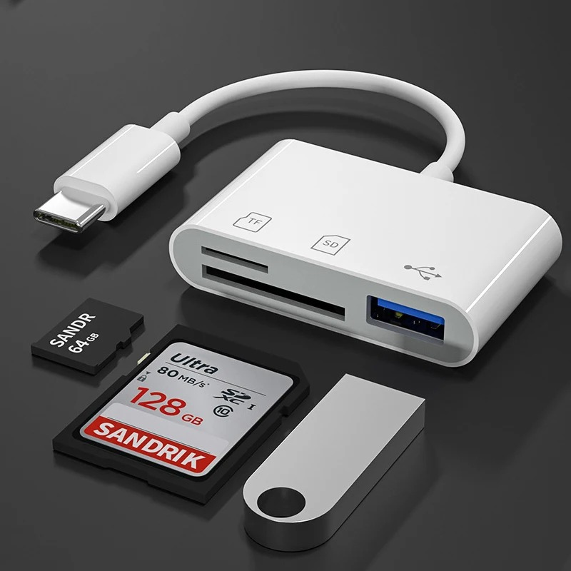 Usb Hub Type C - Adaptador Hub Conversor 3 em 1