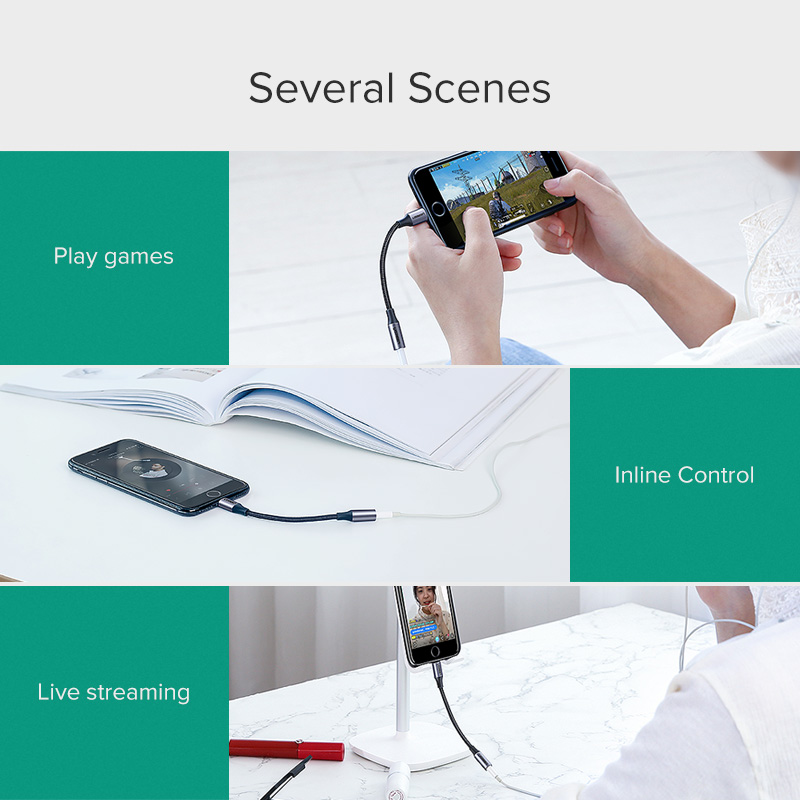 Ugreen adaptador para iphones  - Wired Earphone Lightning avaliação e preço