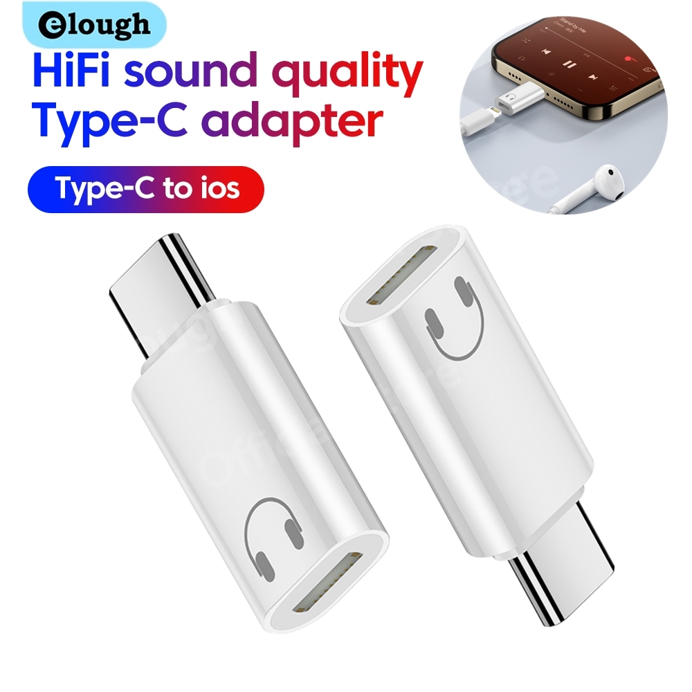 Elough relâmpago para tipo c a - Wired Earphone Lightning avaliação e preço
